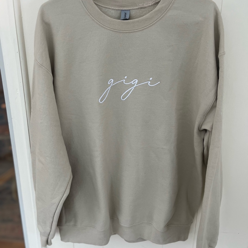 Gildan Light Tan Crewneck Sweatshirt